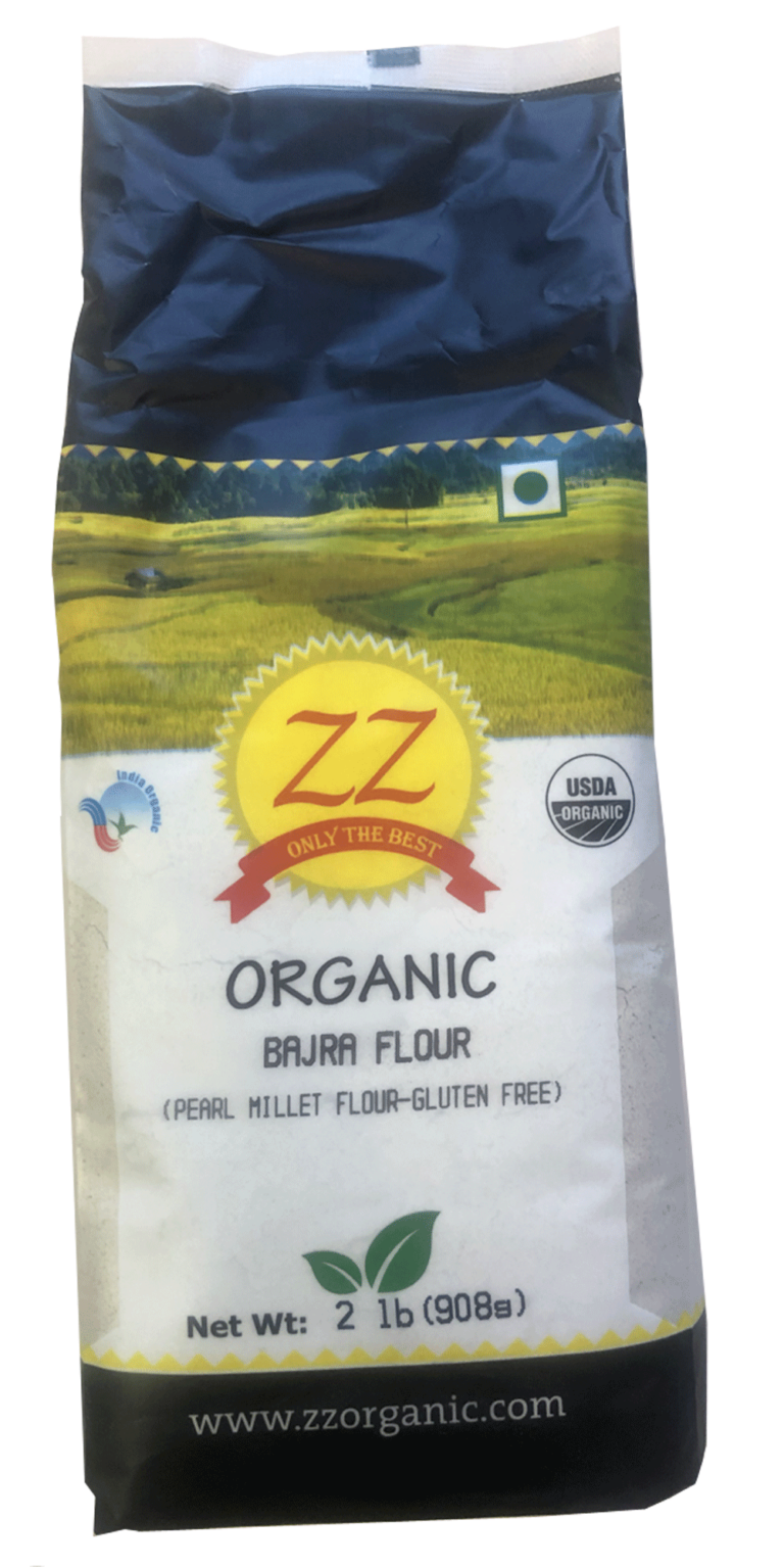 Organic Bajra Flour (Pearl Millet Flour) Gluten Free ZZ Organic