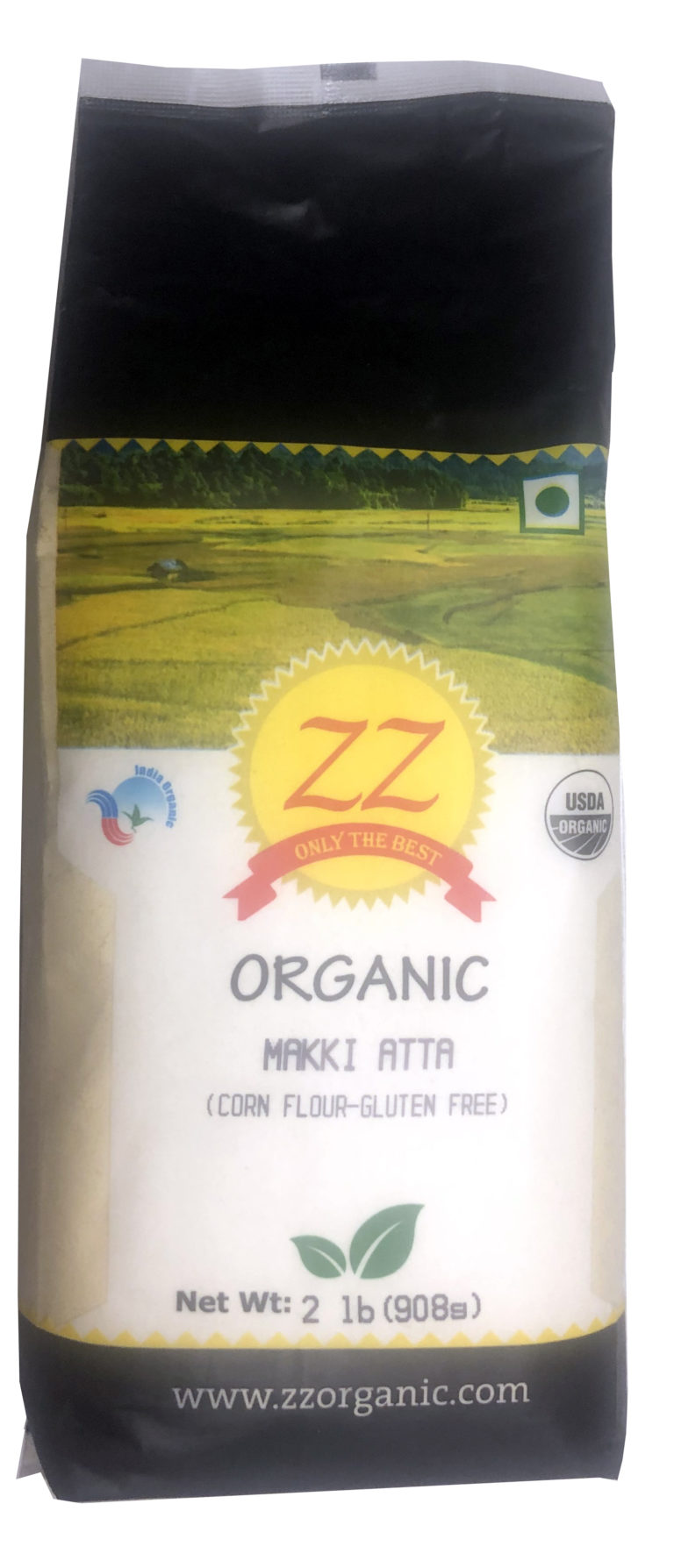 Organic Corn Flour (Makki Aata) Gluten Free ZZ Organic