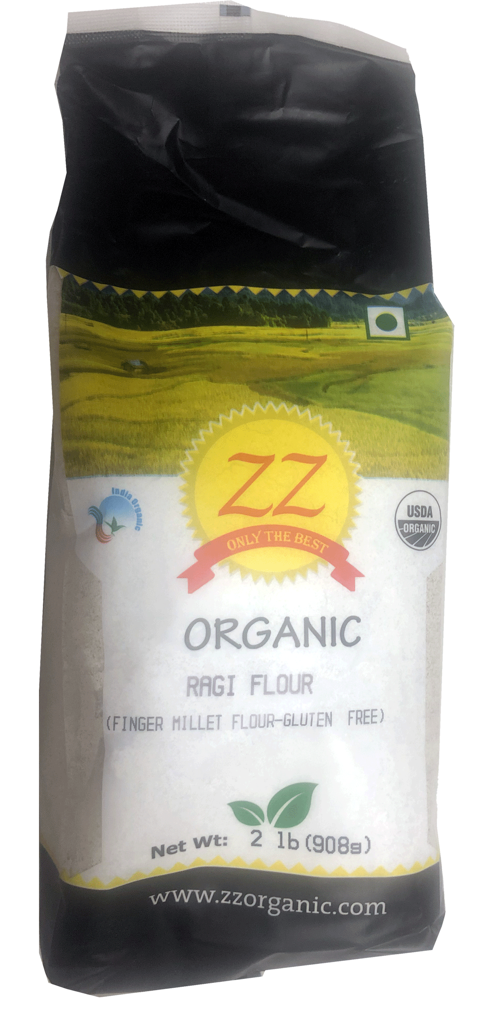 Organic Ragi Flour (Finger Millet Flour) Gluten Free ZZ Organic