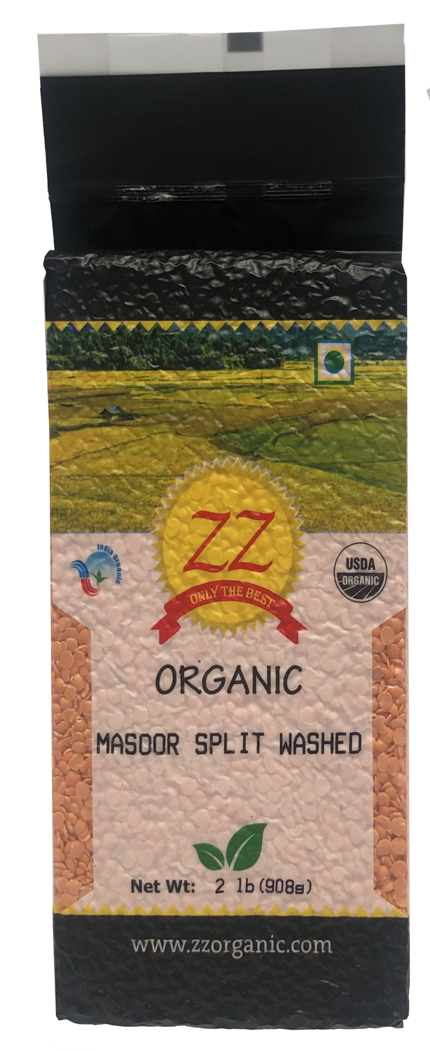 Organic Malka Masoor (Red Lentils) Dal- Split Washed – ZZ Organic
